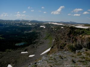 The Flattops of Colorado offer outstanding views - not the least of which is from the Devil's Causeway. Flattops Wilderness Area, Colorado