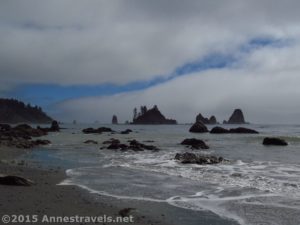 The Giant's Graveyard as seen from south of Third Beach, Olympic National Park, Washington