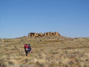 Approaching New Alto along the Pueblo Alto Loop in Chaco Culture National Historical Park, New Mexico