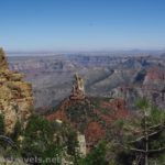 Point Imperial from the eastern end of the Ken Patrick Trail (the views are better slightly further west) on the north rim of Grand Canyon National Park, Arizona