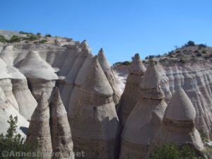 Classic Tent Rock formations at Kasha-Katuwe Tent Rocks National Monument, New Mexico