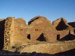 Early morning at Pueblo del Arroyo in Chaco Culture National Historical Park in rural New Mexico