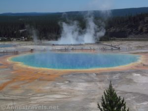 The Grand Prismatic Spring from the Grand Prismatic Spring Overlook, Yellowstone National Park, Wyoming