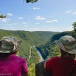 Looking at the view from the overlook in Colton State Park, Pennsylvania