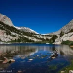 Views across Lock Leven on the way up to Piute Pass, Inyo National Forest, California