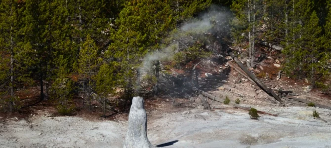 Smoking Stacks in the Monument Geyser Basin