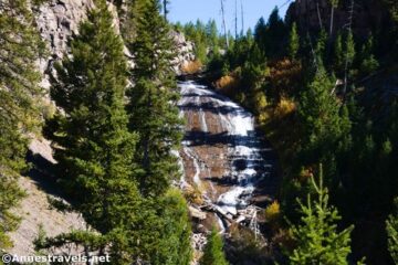 Delicate Wraith Falls in Yellowstone