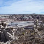 Rock formations and badlands in Billings Gap, Petrified Forest National Park, Arizona