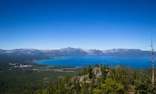 Castle Rock above Lake Tahoe