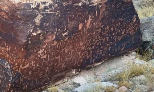 Newspaper Rock in Petrified Forest National Park